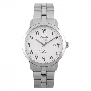 Alexandre Christie AC 1007 Silver White Arabian Chain Man MDBSSSLBA